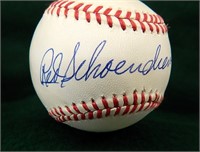 Red Schoendienst Autographed Rawlings MLB Baseball