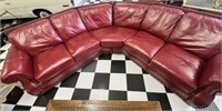 Red Leather Sectional