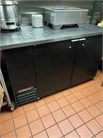 True back bar cooler