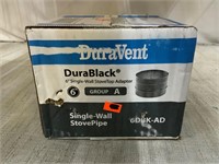 DuraVent DuraBlack 6” Single-Wall Stove Pipe