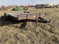 Homemade Flatbed Bumper Hitch Trailer