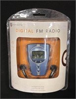 Concepts Blue Digital FM Radio w/headphones new