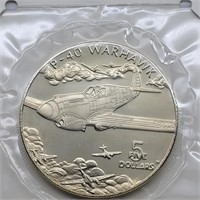 P 40 FLYING TIGER $5 COMMEMORATIVE COIN