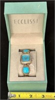 Ecclissi Blue stone/silver Watch in original box