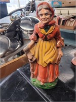 Porcelain Sculpture of country woman