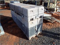 Qty (2) Collapsible Fiberglass Storage Containers