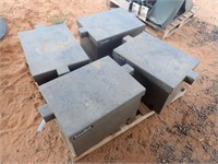 Qty (4) Treadlok Heavy Duty Steel Security Boxes -