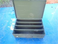 Qty (8) Steel Storage Boxes, Weight (lbs): 48, Dim