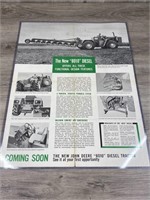 John Deere 8010 Diesel Tractor Litho, Appr.