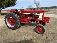 IH 656 Gas Tractor w/Wide Front, 3Pt. & (3) Suitca