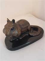 FOREST HART SQUIRREL BRONZE 20/50 SIGNED 2004