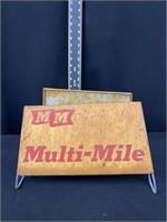 Vintage Multi Mile Tire Advertising Stand