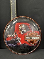 Harley Davidson Round Metal Advertising Sign