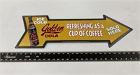 Sundrop Golden Cola Metal Arrow Sign