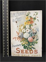 Ferry & Co. Seeds Metal Advertising Sign