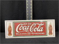 Coca Cola Metal Advertising Sign