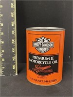 NOS Vintage Harley Davidson Oil Can Full