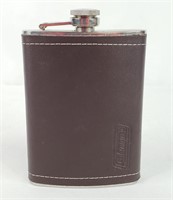 Colman Flask Leather Bound Stainless Steel