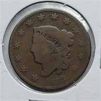 1833 LARGE CENT