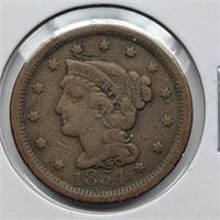 1854 LARGE CENT