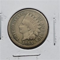 1863 INDIAN HEAD PENNY