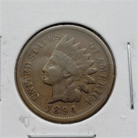 1894 INDIAN HEAD PENNY BETTER DATE