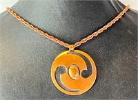 24" Solid Copper (Bell Trading Post) Necklace/Pend