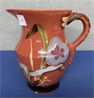 Hand Painted Pitcher 9.5” h