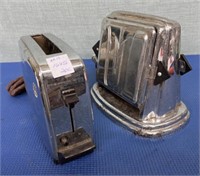 Vintage Toasters 2 Pcs non tested