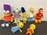 (7) Nice Collection of Simpsons Plush