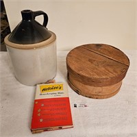 Crock Jug, Cheese Box & Hints from Heloise Book