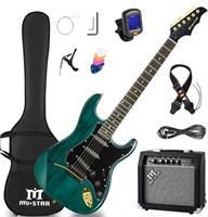 MUSTAR Electric Guitar Kit with 25W Amplifier, 39