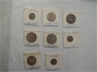 Lot of Vintage Foreign Silver Coins