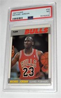 '87 Fleer 59 Michael Jordan PSA NM 7 Basketball