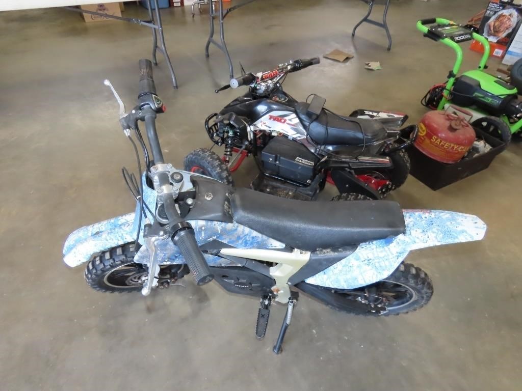 Battery Powered Motorcycle & 4 Wheeler