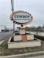 Cowboy Brazilian Steakhouse Sign