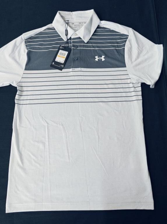 $65 Men's SS Under Armour Playoff Polo Size SMALL