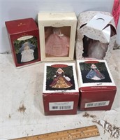 Assortment of 5 Barbie Keepsake Ornaments