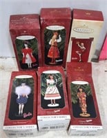 ( 6 ) Barbie Collection Ornaments