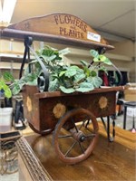 flowers and plants, decor wagons with wheels