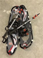 snow shoes and poles