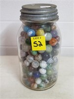 Mason Jar of Marbles