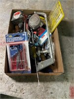 Misc tools, tape measure, hex driver, lots more