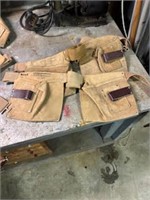 3 leather tool belts