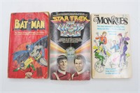(3) Bat Man Star Trek & The Monkeys Cinema Books