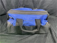 Maguire Nicholas tool bag with Bostich and arrow