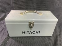 Hitachi metal toolbox with large selection of