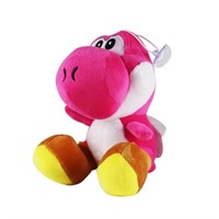 Yoshi Plushy with Suction Cup Light Red New