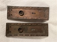 Antique Escutchion door knob Plates with keyhole