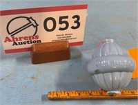 W. C. SHINN Glass Weather Vein Bulb Lincoln